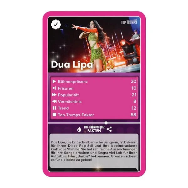 TOP TRUMPS - Popstars