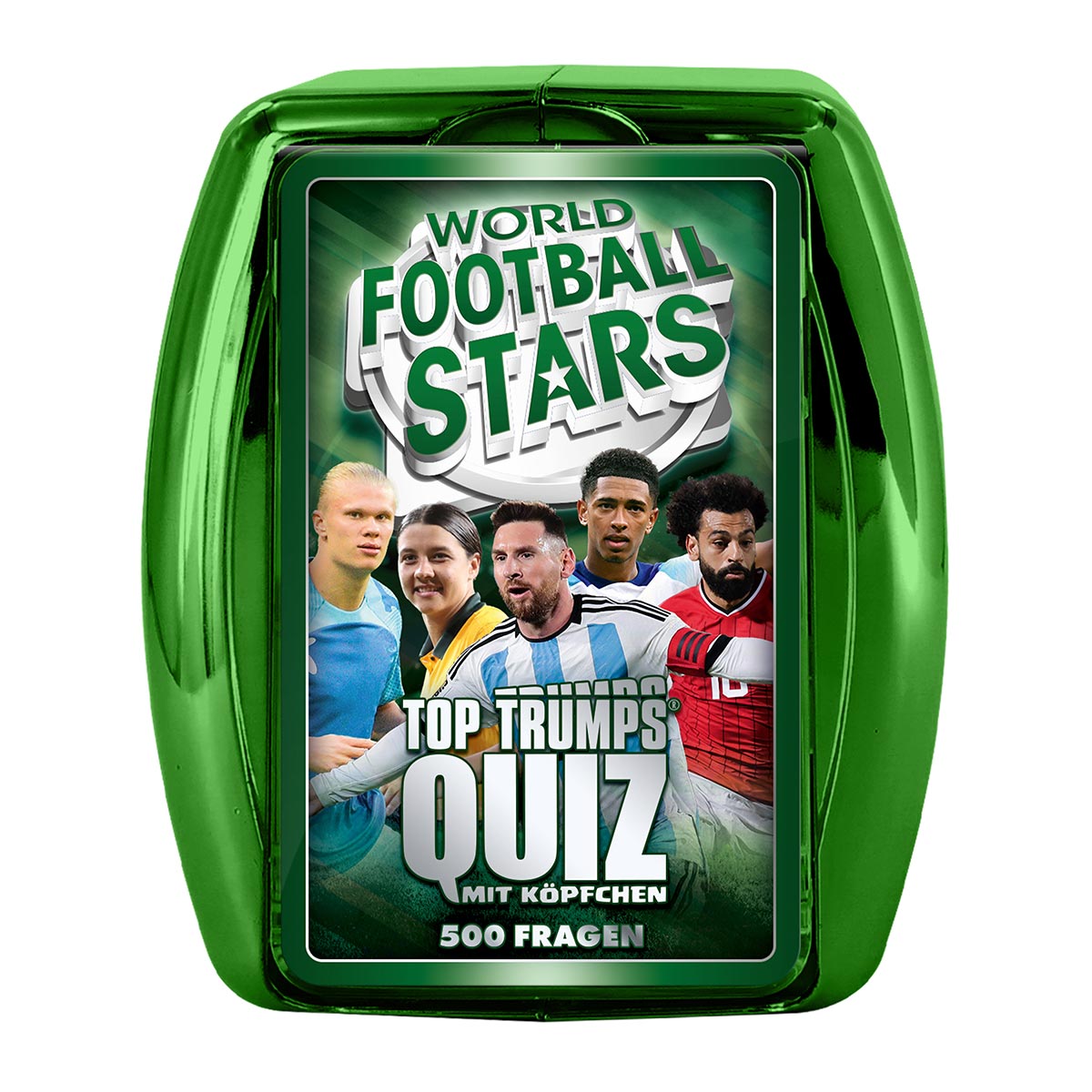 TOP TRUMPS - Quiz Weltfussballstars green case