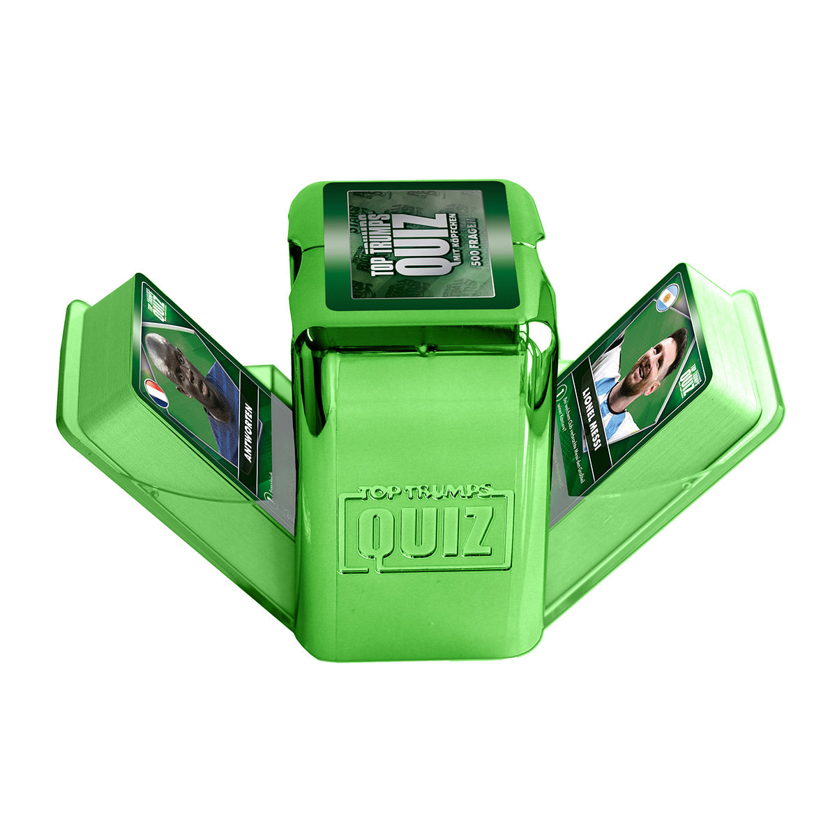 TOP TRUMPS - Quiz Weltfussballstars green case